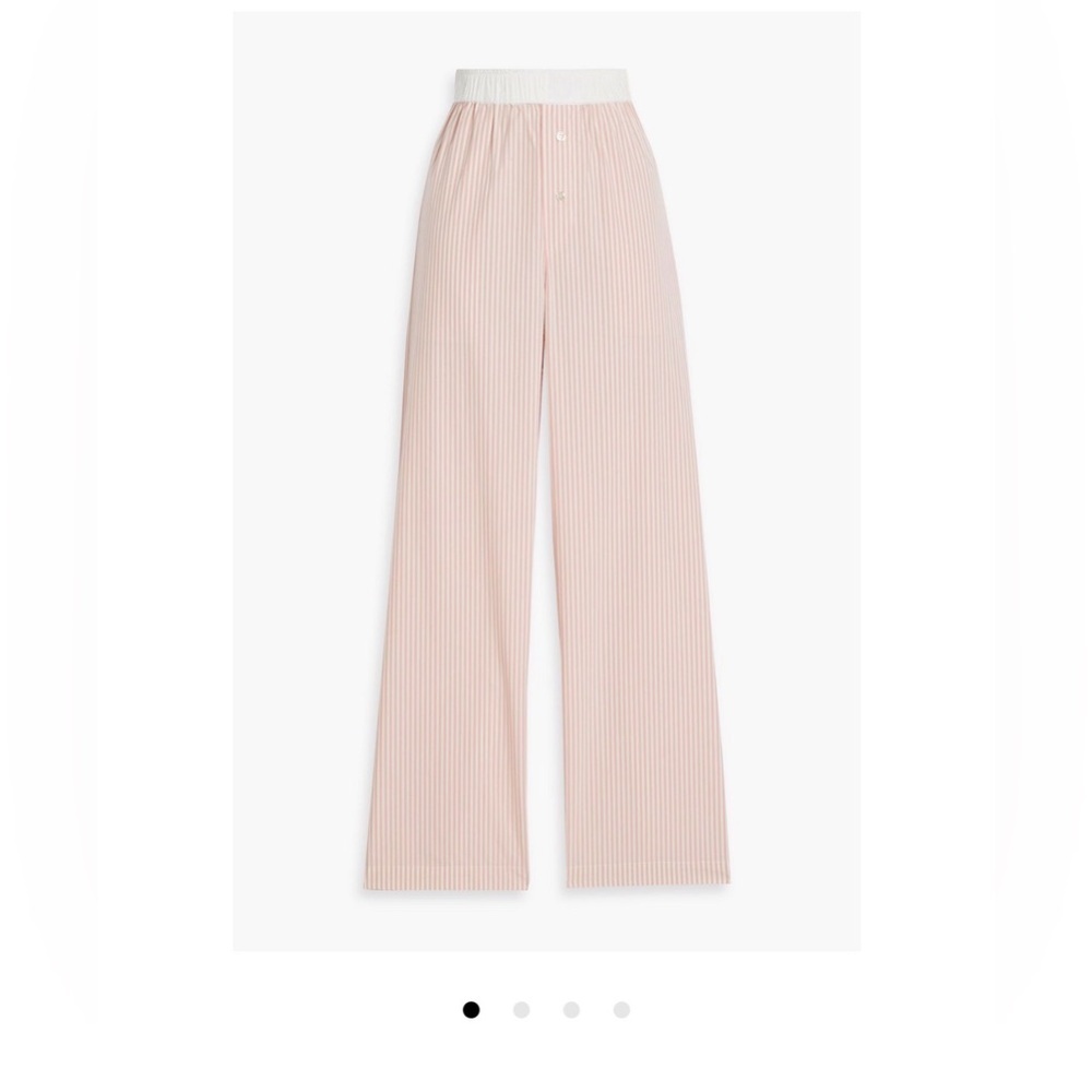NWT BY MALENE BIRGER HELSY STRIPE BOXER PANT W/ CONTRAST WAIST BAND- SIZE 10 - Picture 1 of 8
